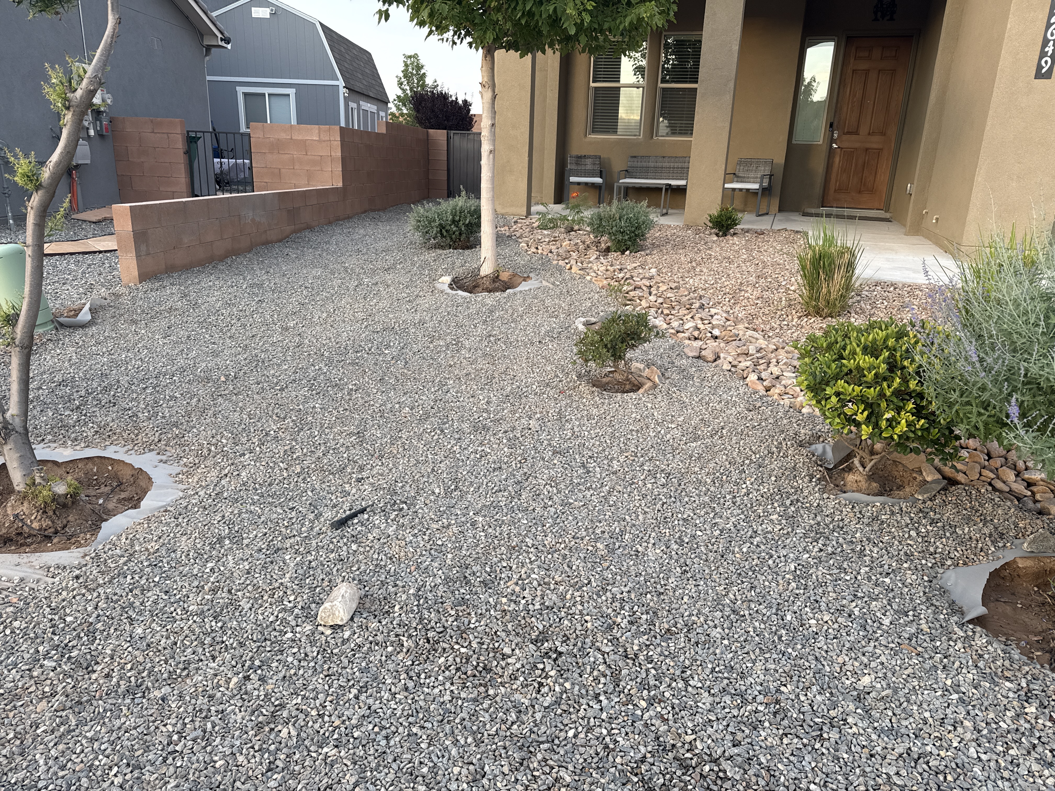 Clean rock yard after sifting job in 2025